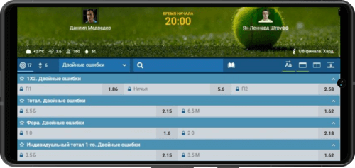 Виды ставок на двойные ошибки в теннисе